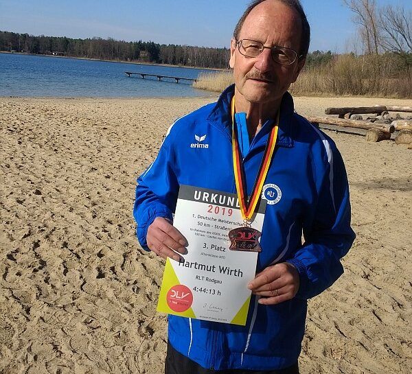 Hartmut Wirth erläuft deutschen Meistertitel über 100km